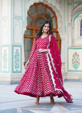 Magnificent Looking Gown in Pink Colour